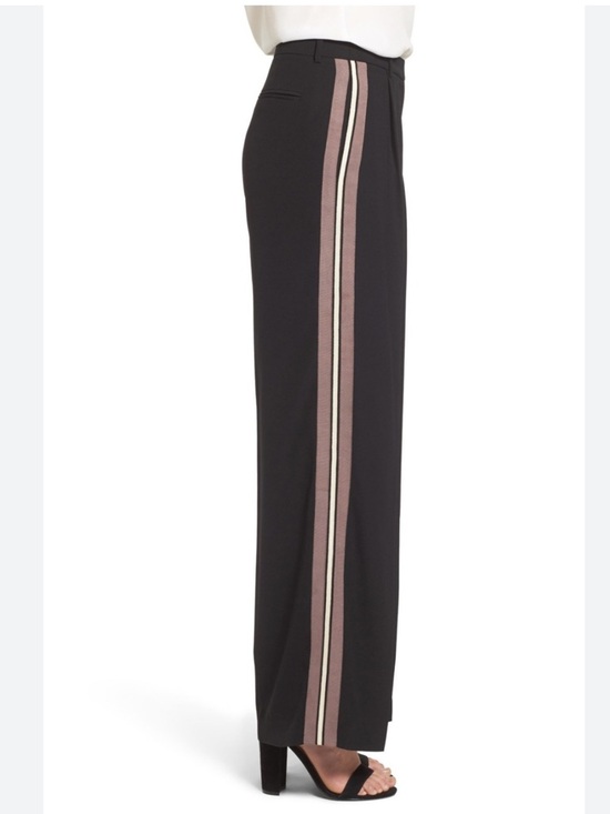 Trouve Pants - Nordstrom Trouvé Black Pants Brown Side Stripe Size 4